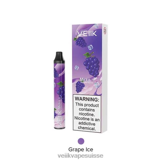 VEIIK E-Liquide Prix TTTDN18 glace aux raisins | VEIIK Micko Pie vape jetable 600 bouffées