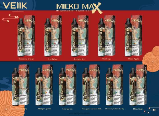 VEIIK Liquide TTTDN45 glace luxuriante | VEIIK Micko MAX vape jetable 1500 bouffées