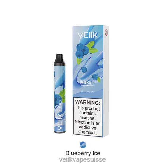 VEIIK Vicko Suisse TTTDN24 glace aux myrtilles | VEIIK Micko Pie vape jetable 600 bouffées